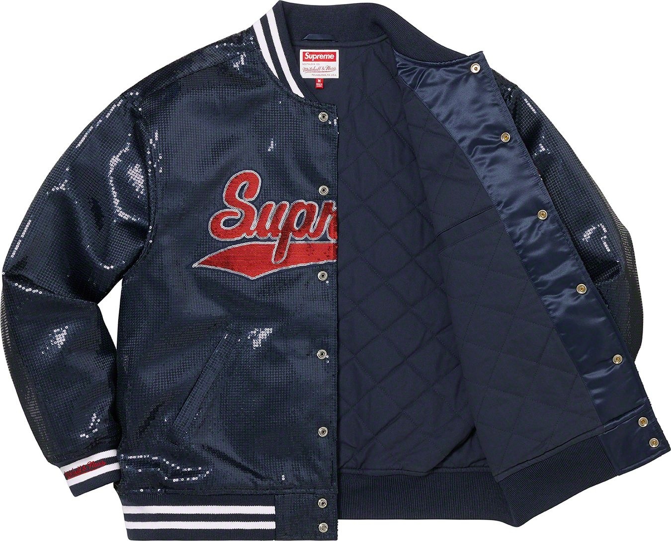 Supreme®/Mitchell & Ness® Sequin Varsity Jacket view 25